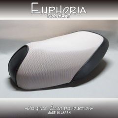 □【DIO ディオ AF34 AF35 SR ZX】張替え済♪　カスタムシート　黒/グレー《Euphoria》□MK55204