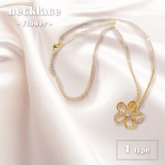 ネックレス 花 フラワー ゴールドカラー レディース ジュエリー アクセサリー プチプラ  GPT gu1b582