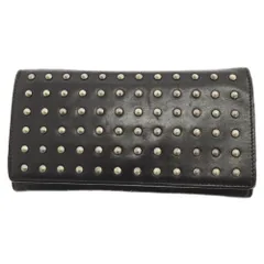 SAINT LAURENT PARIS (サンローランパリ) スタッズ ロングウォレット二つ折り 長財布 ブラックのサムネイル