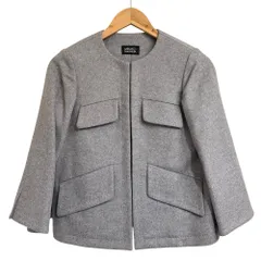 新品未使用:ミカコナカムラMFilのライトグレー梳毛ロングジャケット 新品未使用:ミカコナカムラMFilのライトグレー梳毛ロングジャケット