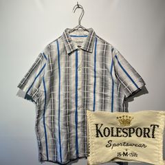 ⭐︎70’s “KOLESPORT” Box check shirt⭐︎