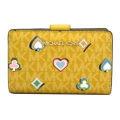 マイケルコース 二つ折り財布 MICHAEL KORS JET SET TRAVEL ミディアム ウォレット 35F5GTVF6U HONEY アウトレット レディース