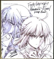 극장판 Fate/stay night Heaven's Feel Ⅰ 방문자 특전 ufotable 미니 색종이(세이버/세이버 오르타) 3주차