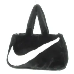 ナイキ NIKE NSW Faux Fur Tote トートバッグ フェイクファー ロゴ 黒 ブラック FB3050 /MN2 ■GY17