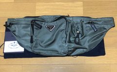 【極美品】PRADA プラダ Re-Nylon サフィアーノレザー ベルトバッグ PRADA プラダ Re-Nylon xサフィアーノレザー ベルトバッグ (PRADA