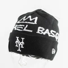 【ニューエラ正規品】ニューエラ New EraⓇ 帽子 ニットキャップ ベーシック カフニット JEAN MICHEL BASQUIAT ジャン=ミシェル・バスキア ニューヨーク・メッツ ブラック(商品番号：13772598)