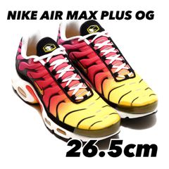 NIKE AIR MAX PLUS OG ナイキ エア マックス プラス OG VARSITY RED/GOLD-RASPBERRY RED-BLACK dx0755-600 26.5cm