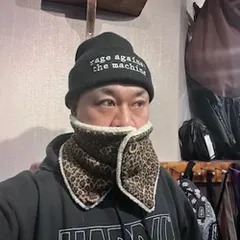 ネックウォーマー ボア メンズ レディース 防寒 ヒョウ柄 ボタン  スノボ スノーボード バイク 自転車 登山 山登り キャンプ 冬キャンプ