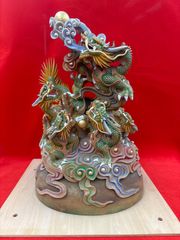 中国 清時代 古美術 青花キリン置物 高さ35.5cm/横幅26.5cm - メルカリ