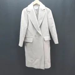 ■ beauty&youthunitedarrows 冬物 ノーカラー 綺麗め 長袖 コート サイズS モカブラウン レディース E  【1308160030745】