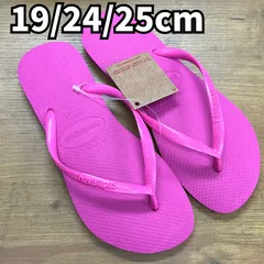 [未使用品] havaianas ハワイアナス スリム ピンク ビーチサンダル レディース