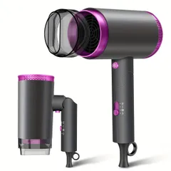 ドライヤー【2024業界新開発・超軽量デザイン】1400W 大風量 速乾 折り畳み式 ヘアドライヤー 3段階調節 静音 小型 マイナスイオン ヘアケア 過熱保護 軽い 携帯ドライヤ 家庭用 ヘアサロン 出張・旅行用 PSE認証済み プレゼントに最適 (gray