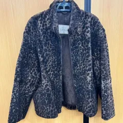 ◎【✨高級毛皮✨】ファーコート　EMBA　ブランド　ヒョウ柄　　毛皮コート　リアルファー　ファージャケット　高級　本毛皮コート　おしゃれ　鮮やか　柔らか　アンティーク　ヴィンテージ　昭和 レトロ　高級ブランド　ゴージャス　おしゃれ
