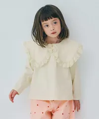 p.premier レーストリムフリル衿カットソートップス　p406055