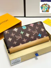 【今日特価】Louis Vuitton ルイヴィトン ジッパー縦型財布 丈夫で実用的な帆布製、充実した収納を備える-WTO輸入2