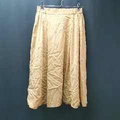 ◇ ROPE' ロペ カジュアル シンプル ウエストゴム ロング丈 フレア スカート サイズ36 イエロー レディース E  【1310300045625】