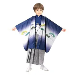 ハンドメイド羽織袴 七五三羽織袴 お正月 5歳着物 ウィリアムモリス
