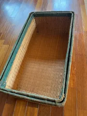 昭和レトロ 美品 行李 ① 普通サイズ クリーニング済み 収納 籠 柳行李 ◇【収納】昭和レトロ 柳行李 やなぎごうり 葛籠 収納