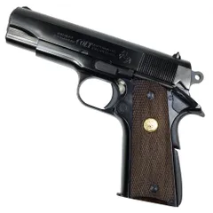 マルシン・ガバメント1911A1 ガンブルー仕上げモデルガン/木製