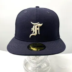【中古】NEW ERA×FEAR OF GOD ESSENTIALS キャップ 7h ネイビー ニューエラ×フィアオブゴッド[17][240017702086]