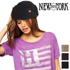 キャスケット ニット帽 ニットキャップ レディース ヒップスター ブランド おしゃれ 可愛い 秋 冬 カジュアル NEWYORKHAT Hipster ニューヨークハット 黒 茶色 ブラック ベージュ ブラウン