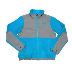 ★デナリフリースジャケット★THE NORTH FACE★ザ・ノースフェイス DENALI POLATEC ポーラテック ジャケット 水色 灰色  キッズ M