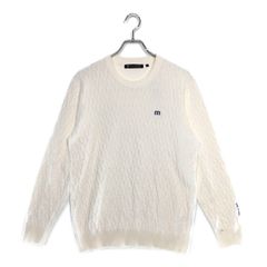 中古 メンズ トラビスマシュー TRAVIS MATHEW  セーター L 白 ホワイト 長袖 クルーネック