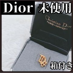 未使用級］現行 ディオール CD ICON ブローチ 安全ピン クリスタル