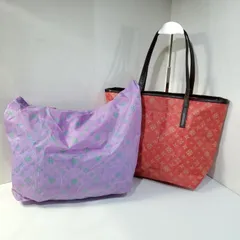 ラシット russet ナイロン レザー 総柄 肩掛け トートバッグ エコバッグ付き 2点セット まとめ 4836069e20250212