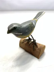 ビンさま専用　日本固有種　セグロセキレイ　木彫りの野鳥　野鳥彫刻 ビンさま専用 日本固有種 セグロセキレイ 木彫りの野鳥 野鳥彫刻
