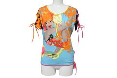ChristianDior クリスチャンディオール グラフィックプリントTシャツ 半袖 5E16155372 05SS ジョンガリアーノ期 サイズ42 美品 中古 4b001864