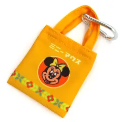 【中古】バッグ ミニーマウス(顔正面) 「ミッキー、ミニー、ドナルド シークレットトートバッグ ミニ カラビナ付き DISNEY レトロ喫茶」 ディズニーストア限定