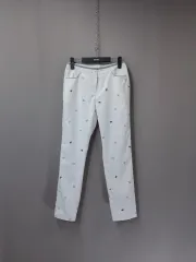 ジンミ・シェル ホワイト ナンスパン ゴルフ パンツ
