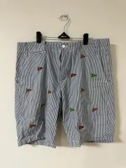 ポロ シアサッカー ストライプ ハーフパンツ 32