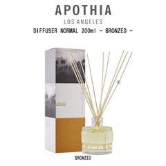 APOTHIA(アポーシア)ディフューザー ブロンズド フレグランス アロマ オレンジ ジャスミン インテリア ギフト プレゼント DIFFUSER NORMAL 200ml "BRONZED"