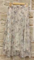 M1　クチュールブローチ　Couture Brooch　スカート　ロングスカート　チュールスカート　おすすめ　かわいい　Мサイズ　透け感　涼しげ