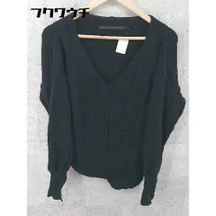 ◇ KBF+ アーバンリサーチ Vネック ニット 長袖 セーター サイズOne ブラック レディース 【中古】 【1002802231193】