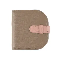 ☆ グレーベージュ/ピンクベージュ ☆ LIZDAYS 本革スリム二つ折り財布 LIZDAYS リズデイズ 二つ折り財布 lz-65126 2つ折り財布 財布 二つ折り ミニ財布 コンパクト財布 薄い財布 薄型財布 レディース 革財布 本革 レザー