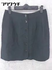 ◇ INDIVI インディヴィ ミニ 台形 スカート サイズ38 ブラック レディース 【中古】 【1002800413782】