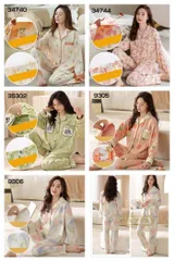 ルームウェア パジャマ レディース 前開き マタニティー 授乳 長袖 長ズボン 春夏秋冬 柔らかい ナイトウェア 上下セット 吸湿 吸汗 ご近所出かけ ポケット付き 総ゴム 部屋着 入院 B9Pl984