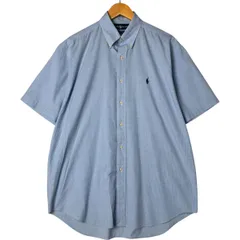 古着 ラルフローレン Ralph Lauren BLAKE ギンガムチェック 半袖 ボタンダウン チェックシャツ メンズM相当/eaa557854