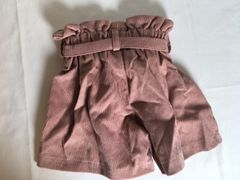 コーデュロイ　ショートパンツ　薄ピンク　18