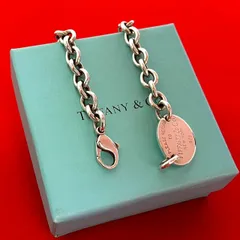 極 美品 TIFFANY&Co. ティファニー リターントゥ オーバルタグ シルバー925 チェーン ネックレス チョーカー アクセサリー シルバー 16893