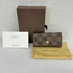 ♪LOUIS VUITON ルイヴィトン　ダミエエベヌ　ミュルティクレ4　イニシャル　N62631