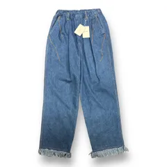 定価35200円 新品 DISCOVERED 23SS DENIM WIDE SLACKS PANTS デニム ワイド スラックス パンツ ジーンズ ディスカバード DC-SS23-PT-05   インディゴ 3  64746Aのサムネイル
