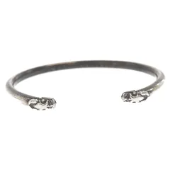 CHROME HEARTS (クロムハーツ) BANGLE DOUBLE DOG ダブルドッグバングル ブレスレット シルバー 国内ギャランティ付きのサムネイル