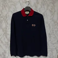 美品 GUCCI ロゴ金具 Vネック 長袖カットソー kanteikyoku-store_24-186