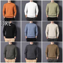 [3XL]秋冬 コーデ メンズ  服 シンプル ファッション オシャレ 大人 かっこいい 大きいサイズ ストリート 紳士服 ハーフ タートルネックセーター 無地 スリムフィット ビジネス シーン インナー 長袖 セーター アメリカン ハイエンド シャツ