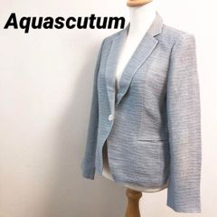 24SS美品✨アクアスキュータム ウォッシャブル ラミーカノコジャケット 