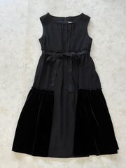 新品】DAISY LIN デイジーリン ノースリーブベロアワンピース 黒 38